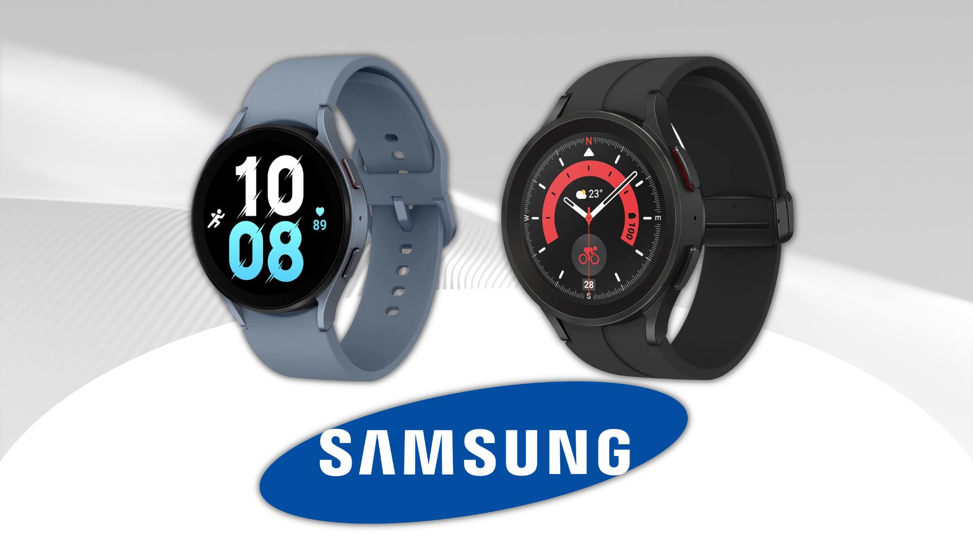 ausdauernder Akku Gesundheitsfunktionen Samsung Galaxy Watch5 Smartwatch 44 mm Blue inkl Fitness Tracker Exklusiv bei 36 Monate Herstellergarantie LTE 