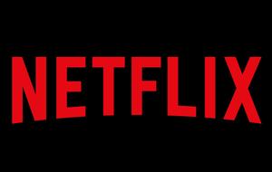Netflix Logo in Schwarz