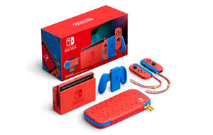 Nintendo Switch Mario Edition Rot Blau
