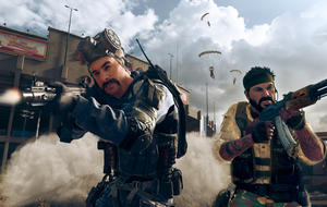 Szene aus Call of Duty Black Ops Cold War: Zwei Soldaten schießen