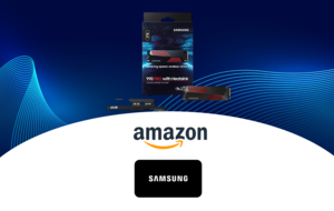 Bleibt auch bei den heißesten Gaming-Sessions cool - die 990 Pro Heatsink von Samsung