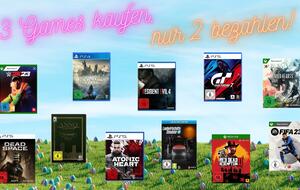 3 für 2-Aktion für PS5, PS4 & Xbox: Hol dir “Resident Evil 4“, “Hogwarts Legacy“ & Co.