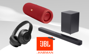 Kopfhörer, Lautsprecher und Soundbars von JBL im Angebot