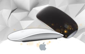 Apple Magic Mouse in weiß und schwarz
