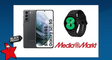 Samsung Galaxy S21 Smartphone und Samsung Galaxy Watch 4