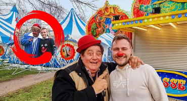 Clown Tony Alexis und Kevin Finck im Circus Europa