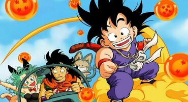 Son-Goku und seine Freunde in "Dragon Ball"