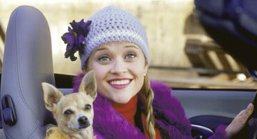 "Natürlich blond!"/"Legally Blonde": Reese Witherspoon als Elle Woods mit ihrem Hund Brutus Woods
