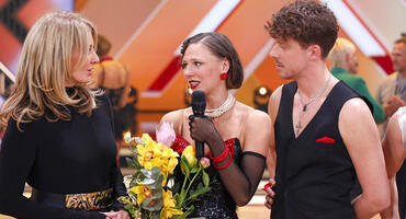 Let's Dance :Ann-Kathrin Bendixen, Frauke Ludowig und Valentin Lusin