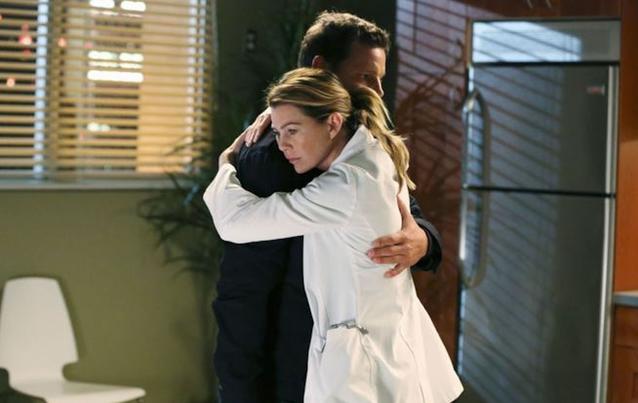 Alex Karev (Justin Chambers) und Ellen Pompeo alias Meredith Grey in &quot;Grey&#039;s Anatomy&quot;