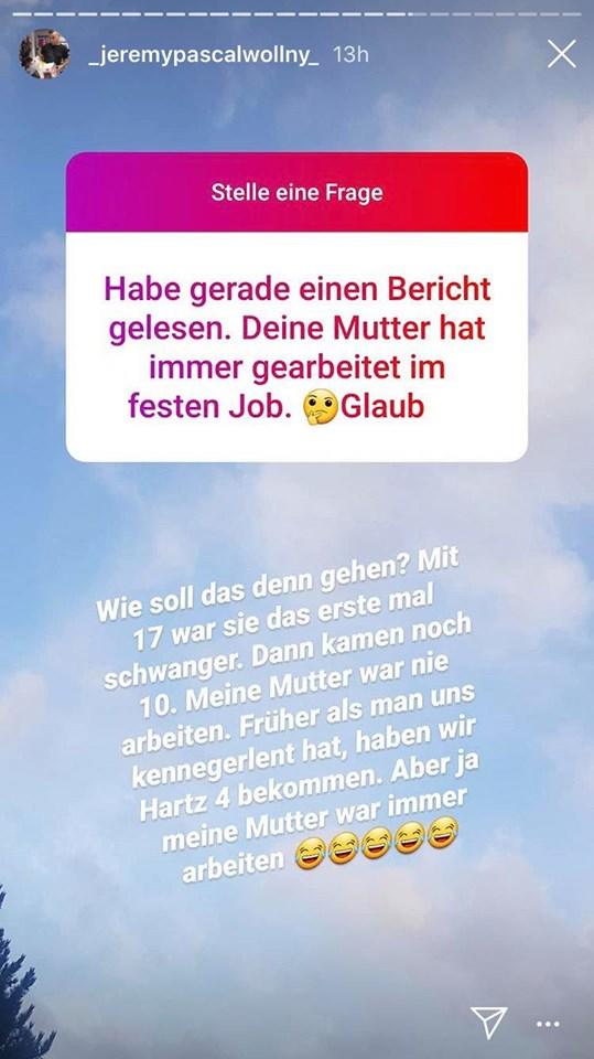 Jeremy Pascal bezichtigt seine Mutter als Lügnerin! Sie habe nie gearbeitet