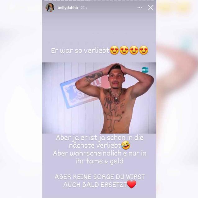 Instagram-Story von Bellydah hetzt gegen Yasin