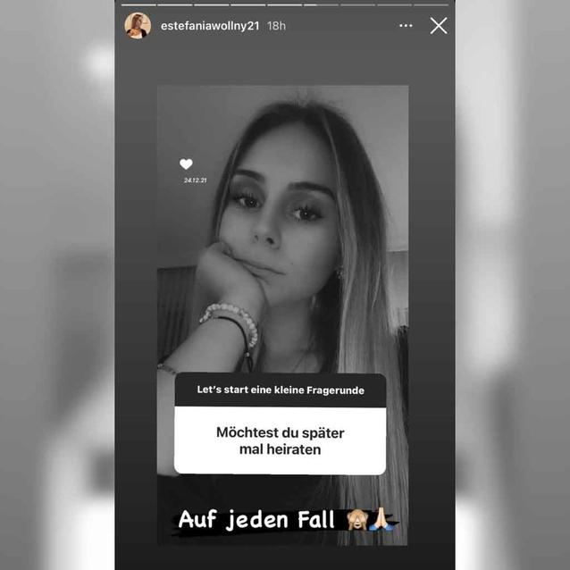 Estefania Wollny spricht auf Instagram übers Heiraten