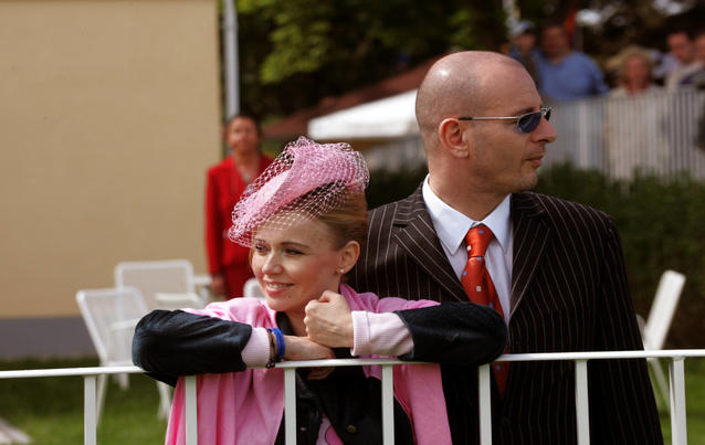 Tina Ruland mit Alain Rahmoune im Jahr 2004