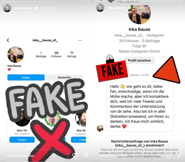 &quot;Bauer sucht Frau&quot;-Star Inka Bause warnt vor diesem Fake-Profil auf Instagram!