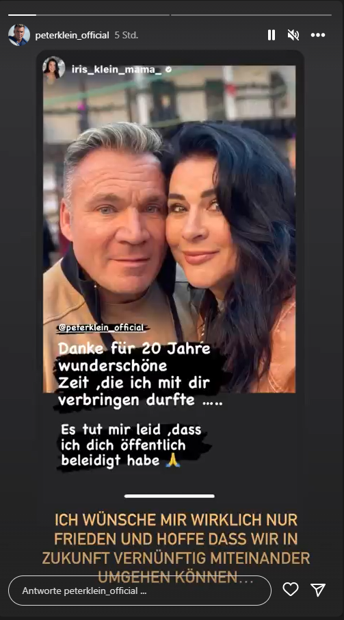 Peter Klein auf Instagram