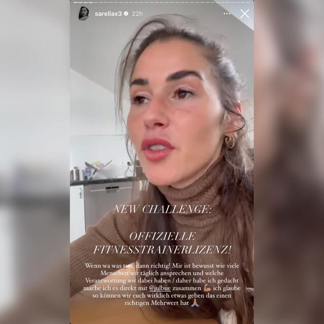 Sarah Engels verkündet auf Instagram ihre Pläne