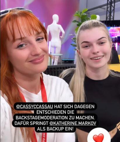 GNTM Cassy Cassau und Katherine Markov