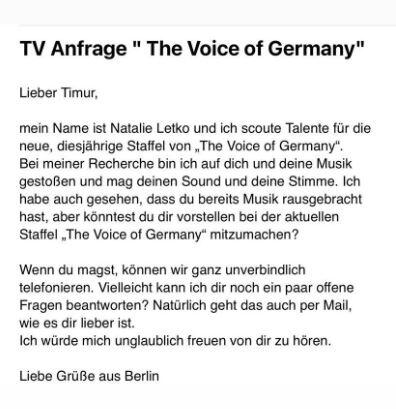 Timur Ülker: The Voice of Germany