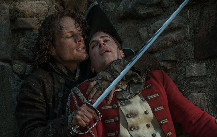 Outlander: jamie Fraser (sam heughan) und lord john william grey