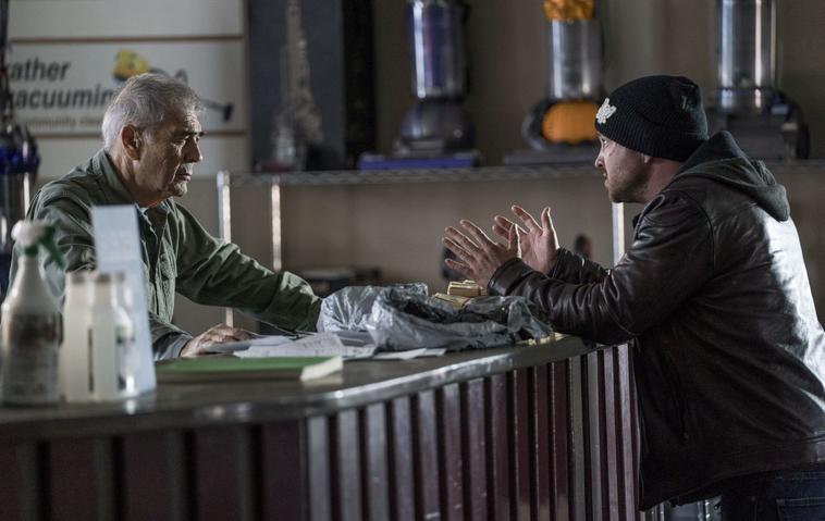 Robert Forster als Ed und Aaron Paul als Jesse Pinkman | El Camino: A Breaking Bad Movie
