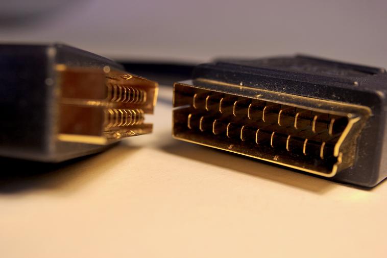 Stecker Profi Vergoldet SCART Kabel 1,5m AIV Silver Line voll belegt Stecker