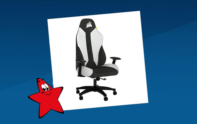 Corsair TC 70 Schwarz-weißer Schreibtischstuhl Gaming Stuhl