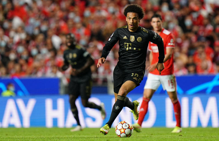 Leroy Sane im Spiel gegen Benfica