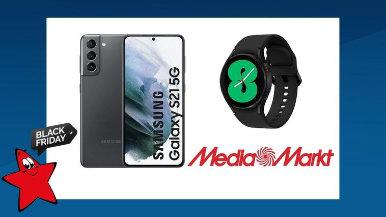 Samsung Galaxy S21 Smartphone und Samsung Galaxy Watch 4