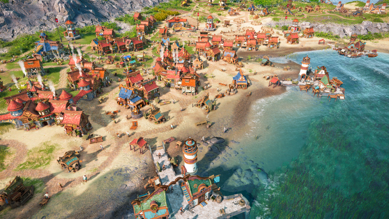 Screenshot aus Die Siedler: Eine Stadt am Meer entsteht