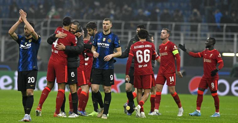 Inter Mailand und FC Liverpool beim Achtelfinale-Hinspiel der Champions League 2021/2022