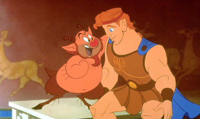 HERCULES, from left: Philoctetes, Hercules, 1997, Walt Disney Pictures