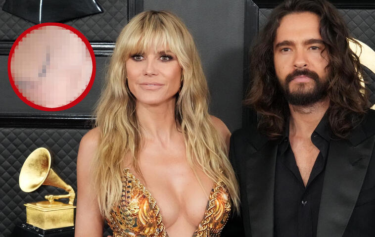 Heidi Klum ließ sich ein schreckliches Tattoo von Tom Kauliz stechen