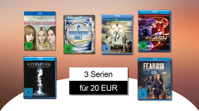 3 Serien für 20 Euro Aktion bei Amazon