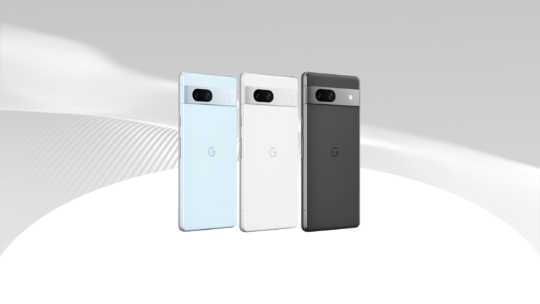 Das Google Pixel 7a in verschiedenen Farben