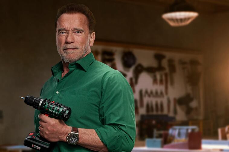 Arnold Schwarzenegger ist das neue Werbegesicht von Parkside