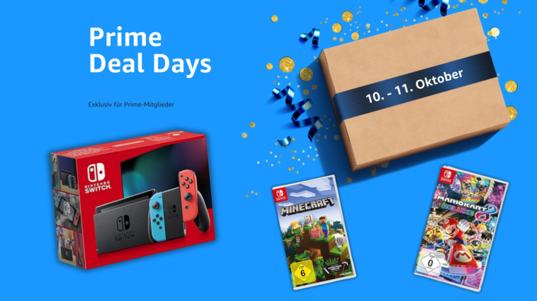 Nintendo Switch: Zum Schnäppchenpreis an den Amazon Prime Deal Days sichern