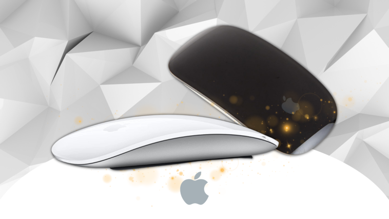 Apple Magic Mouse in weiß und schwarz