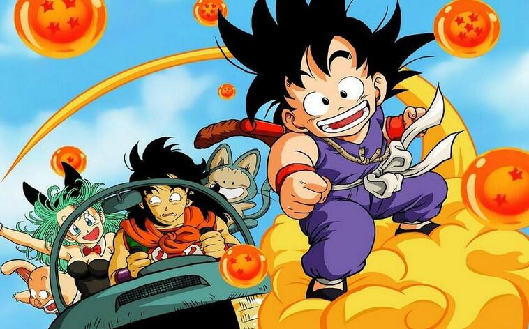 Son-Goku und seine Freunde in "Dragon Ball"