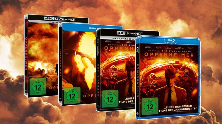 "Oppenheimer" auf DVD, Blu-ray, 4K UHD und im Steelbook kaufen