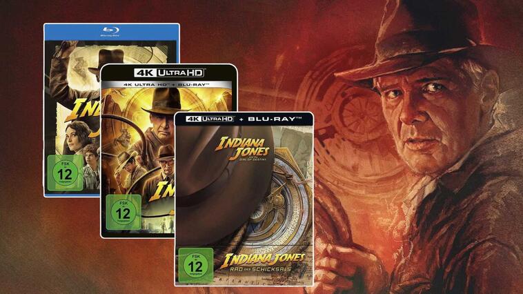 "Indiana Jones und das Rad des Schicksals" auf DVD, Blu-ray, 4K UHD und im Steelbook kaufen