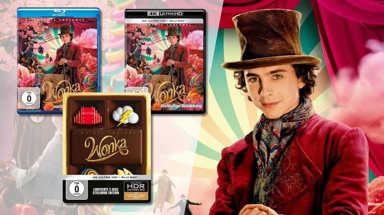 Der Film "Wonka" mit Timothée Chalamet jetzt auch DVD, Blu-ray und 4K UHD