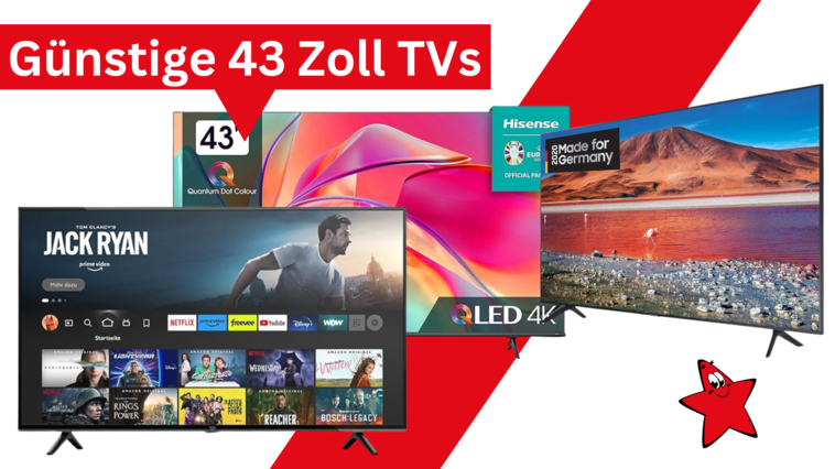 Fernseher Angebot 43 Zoll TV 4k Smart